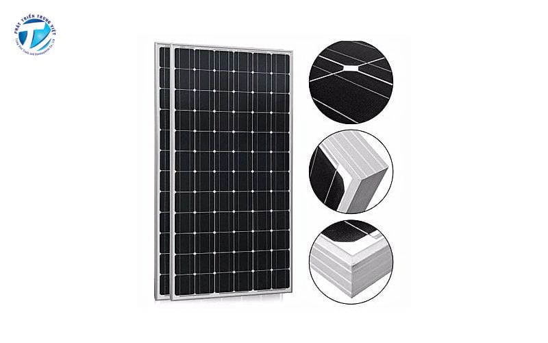 Tấm pin năng lượng mặt trời đơn tinh thể Monocrystalline.